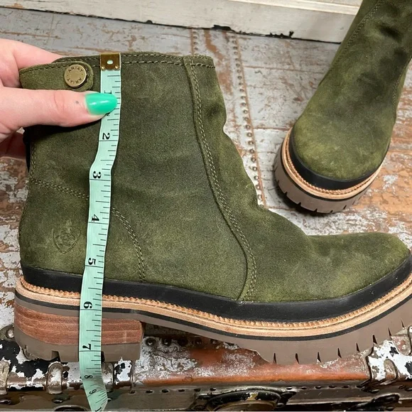 Ariat Leighton WP Casual Boots Olive Night - Picture 9 of 12